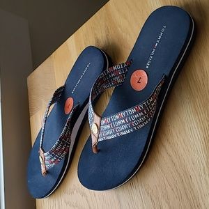 Tommy Hilfiger, women sandals, size 7, color blue